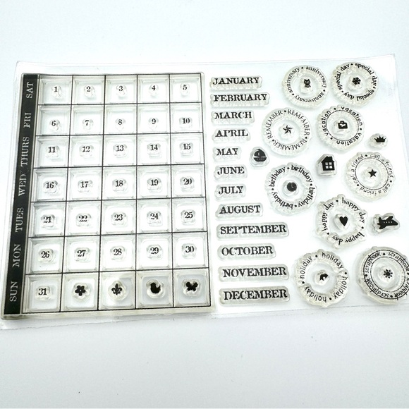 Maya Road Calendar & Motifs Stamp Sets Of 2 Retired - Picture 2 of 5